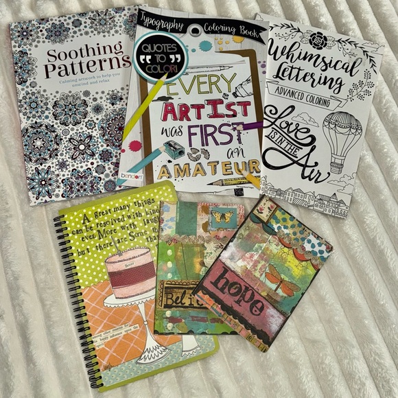 Colorful Assorted Notebooks and Coloring Books - Picture 1 of 5